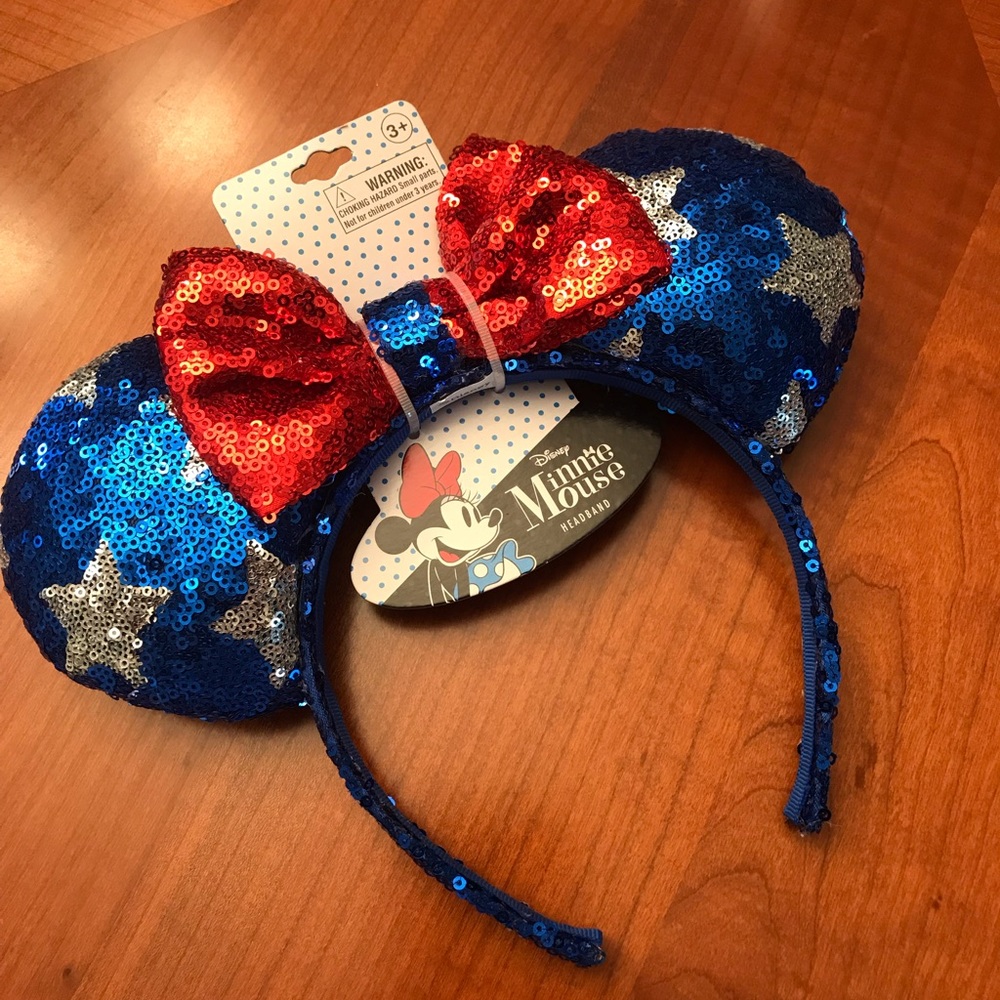Disney Ears patriotic Minnie Mouse Ears new